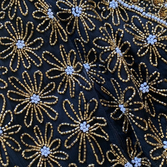 Vintage Beaded high neck top Med - Picture 7 of 10